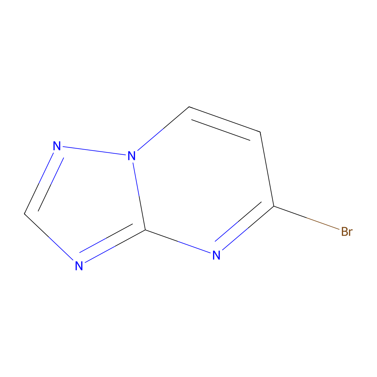 5-Bromo-[1,2,4]triazolo[1,5-a]pyrimidine molecular structure, CAS 154695-81-5