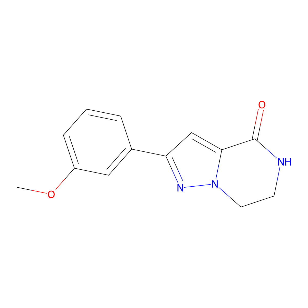 2-(3-Methoxyphenyl)-6,7-dihydropyrazolo[1,5-A]pyrazin-4(5H)-one molecular structure, CAS 1546990-80-0