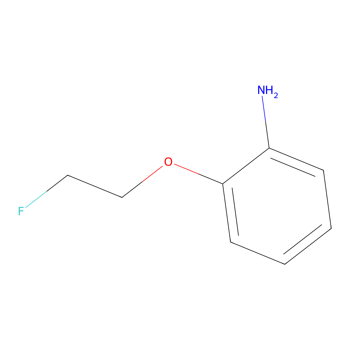 2-(2-Fluoroethoxy)aniline molecular structure, CAS 1547-11-1