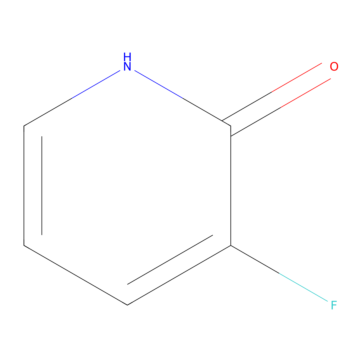 3-Fluoro-2-hydroxypyridine molecular structure, CAS 1547-29-1