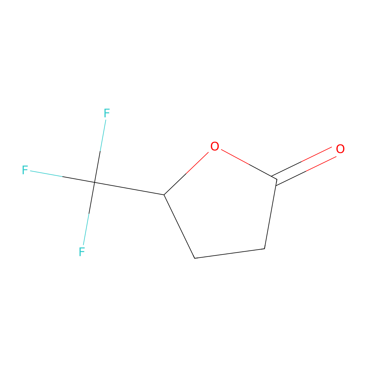 5-(Trifluoromethyl)oxolan-2-one molecular structure, CAS 1547-45-1