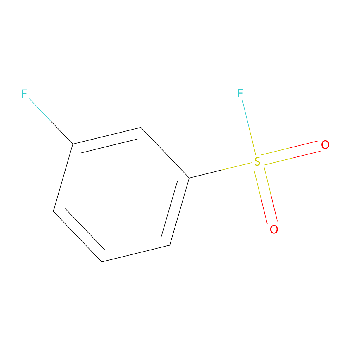 3-Fluorobenzene-1-sulfonyl fluoride molecular structure, CAS 1547-91-7