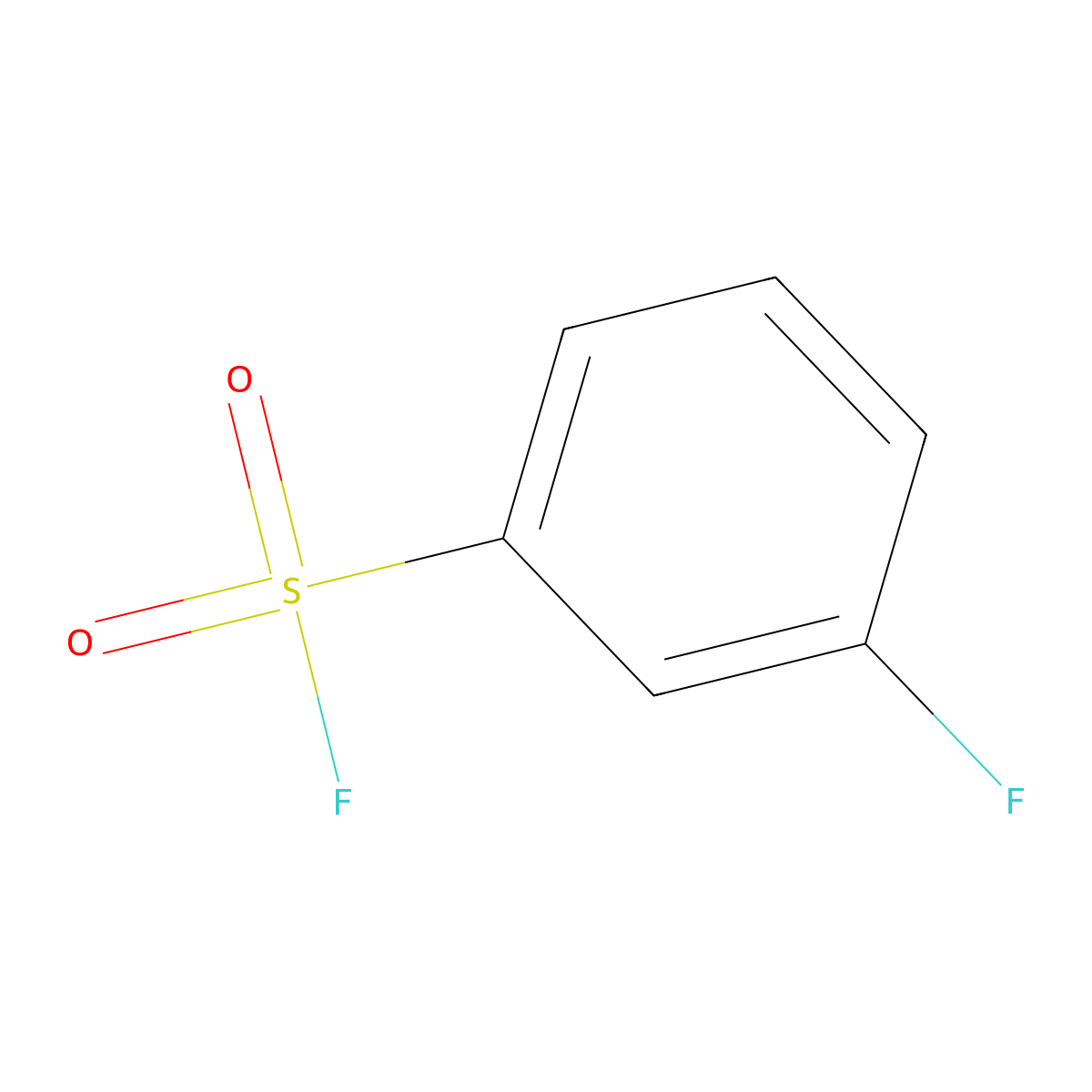 3-Fluorobenzene-1-sulfonyl fluoride molecular structure, CAS 1547-91-7