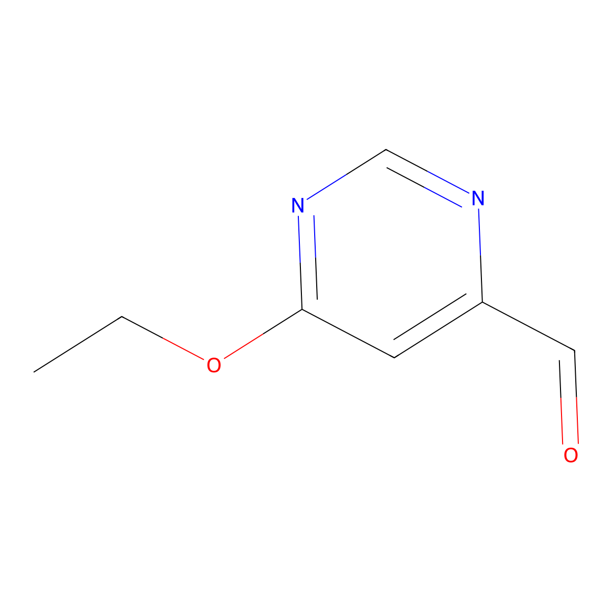 6-Ethoxypyrimidine-4-carbaldehyde molecular structure, CAS 1547007-24-8
