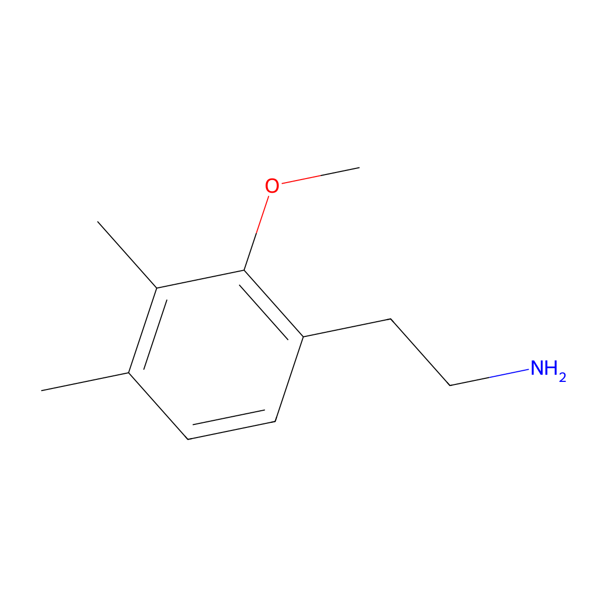 2-(2-Methoxy-3,4-dimethylphenyl)ethan-1-amine molecular structure, CAS 1547008-31-0