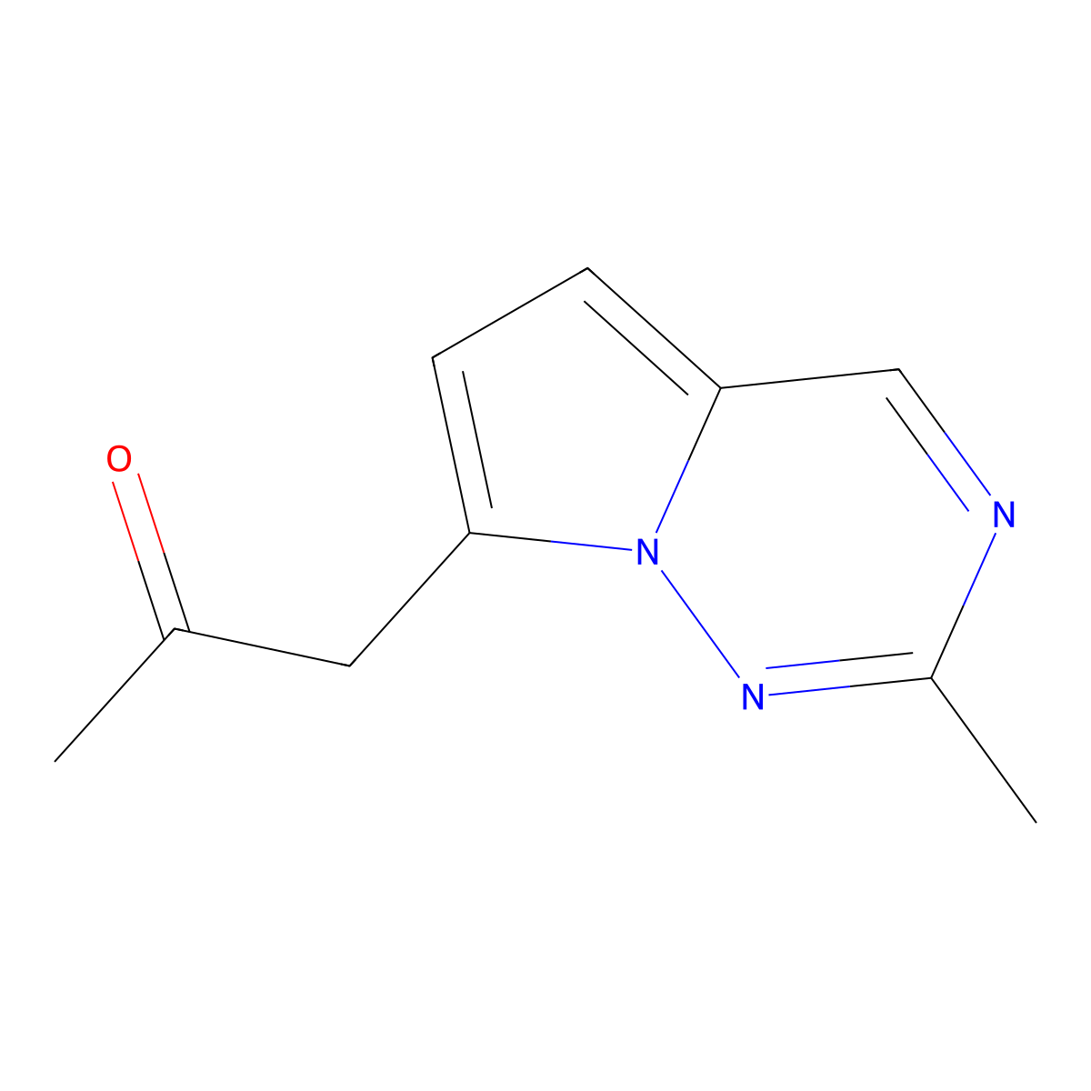 1-(2-Methylpyrrolo[2,1-f][1,2,4]triazin-7-yl)propan-2-one molecular structure, CAS 1547013-60-4