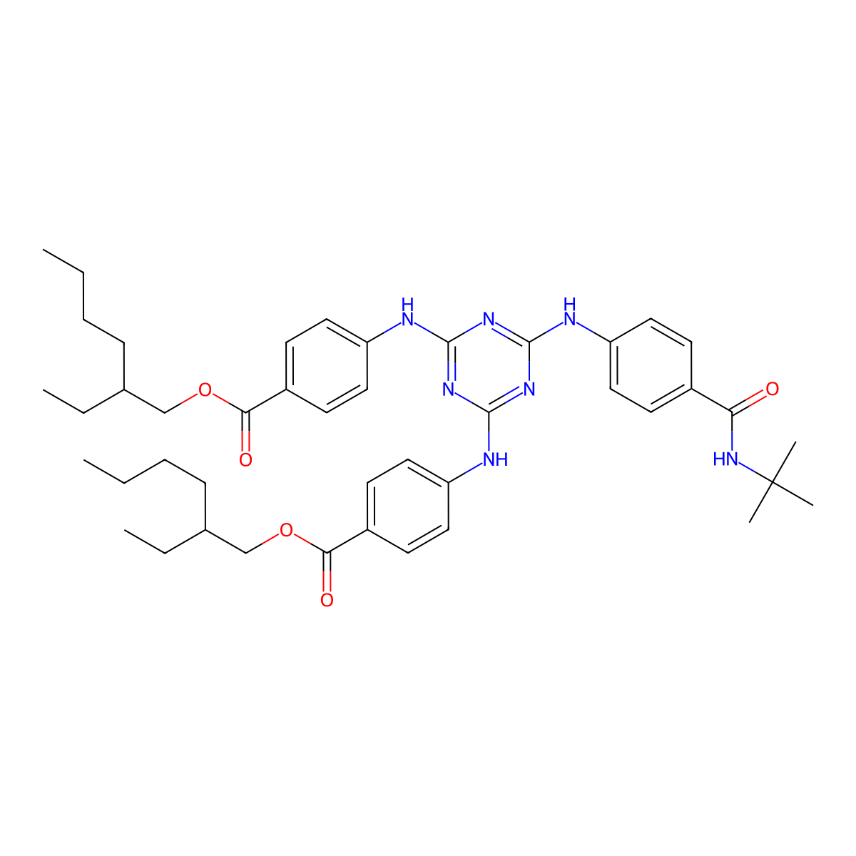Iscotrizinol molecular structure, CAS 154702-15-5