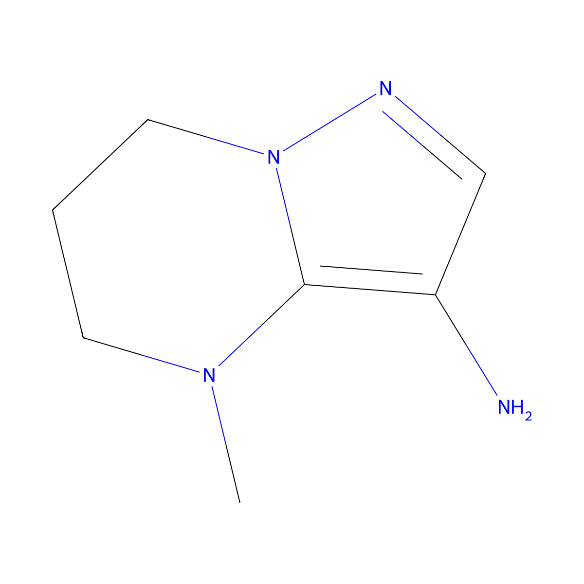 4-methyl-4H,5H,6H,7H-pyrazolo[1,5-a]pyrimidin-3-amine molecular structure, CAS 1547025-84-2