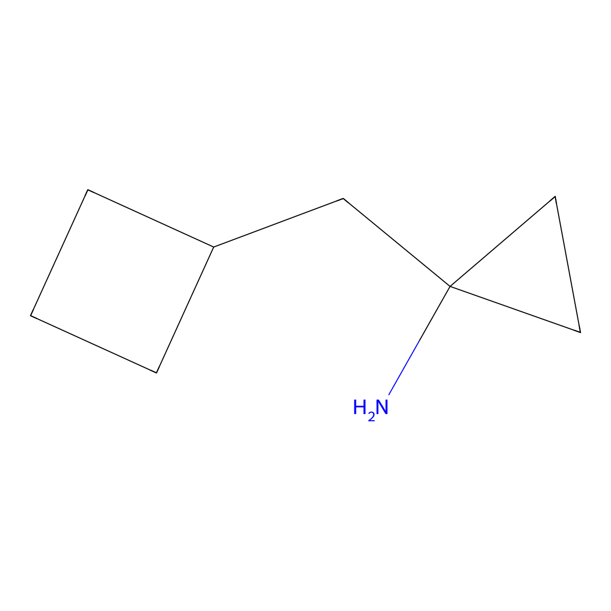 1-(Cyclobutylmethyl)cyclopropan-1-amine molecular structure, CAS 1547028-19-2
