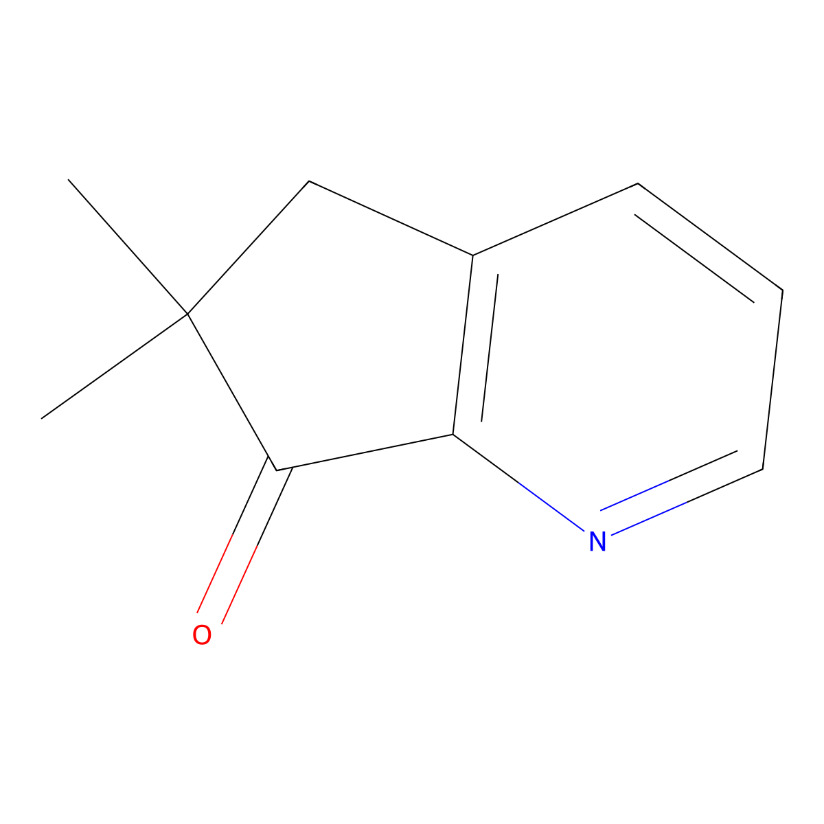 6,6-dimethyl-5H-cyclopenta[b]pyridin-7(6H)-one molecular structure, CAS 1547035-22-2