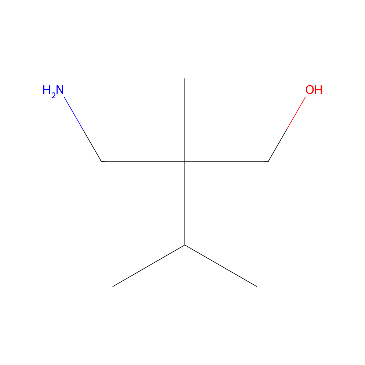 2-(Aminomethyl)-2,3-dimethylbutan-1-ol molecular structure, CAS 1547036-48-5