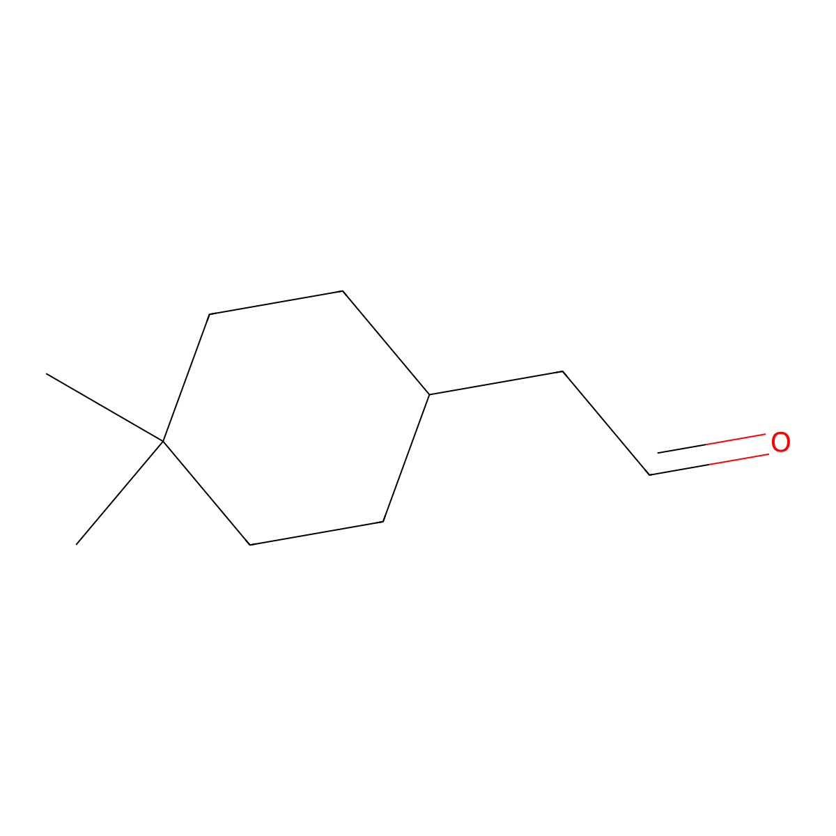 2-(4,4-Dimethylcyclohexyl)acetaldehyde molecular structure, CAS 1547036-81-6