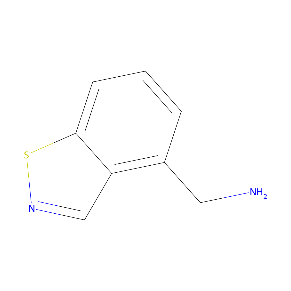 Benzo[d]isothiazol-4-ylmethanamine molecular structure, CAS 1547037-29-5