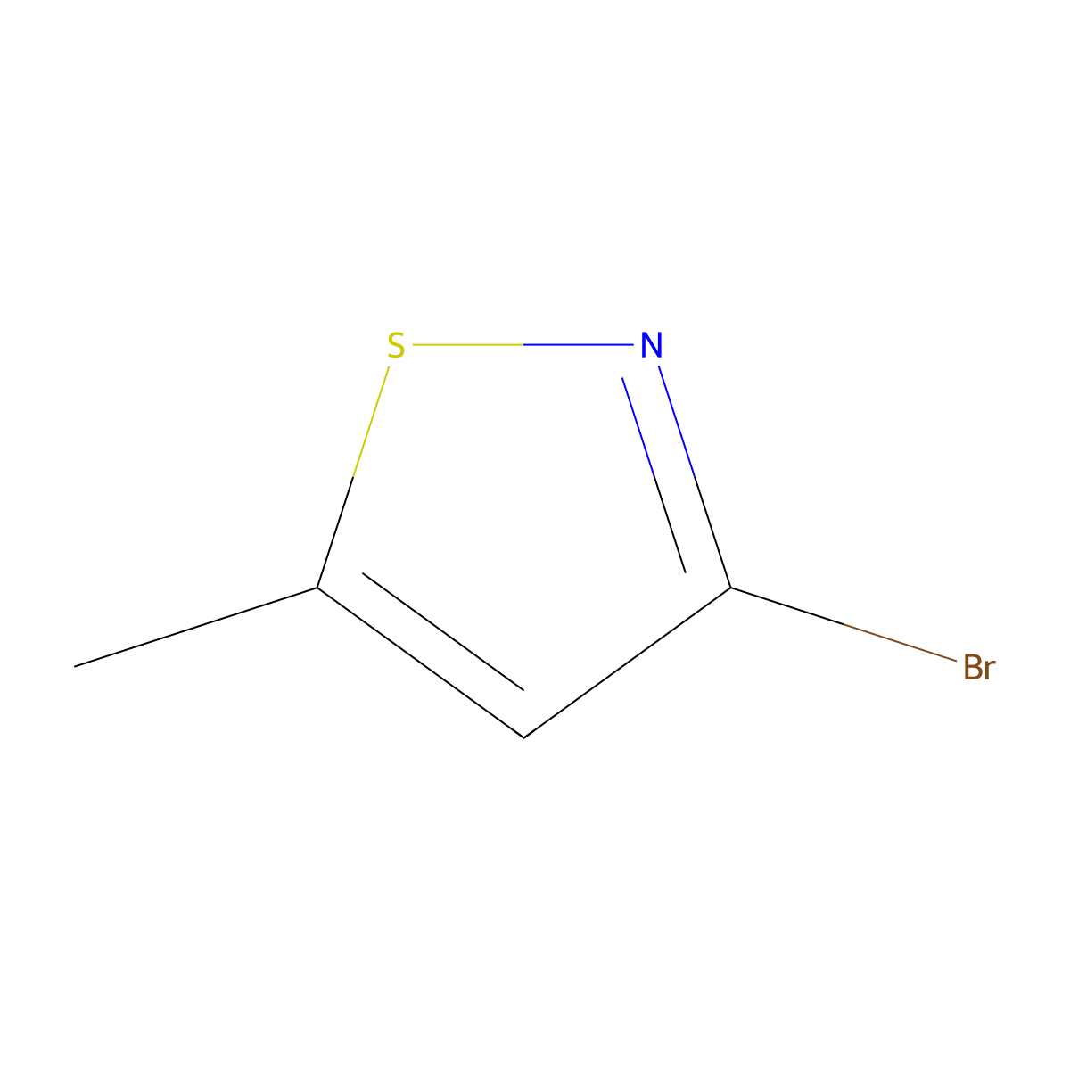 3-Bromo-5-methylisothiazole molecular structure, CAS 1547043-19-5