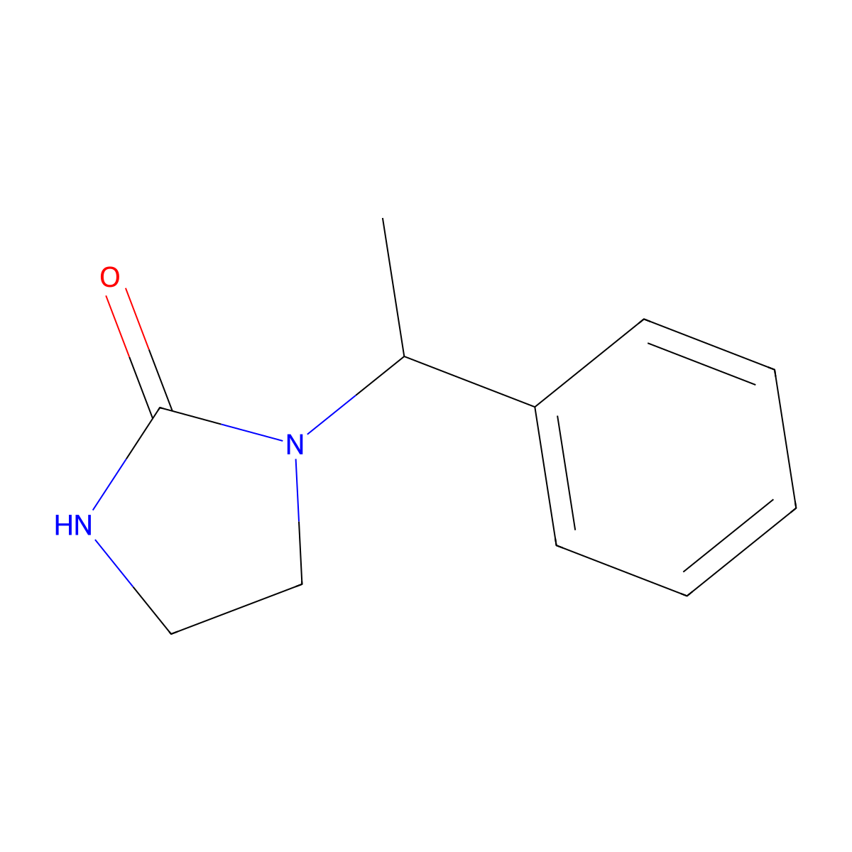1-(1-Phenylethyl)imidazolidin-2-one molecular structure, CAS 1547046-65-0