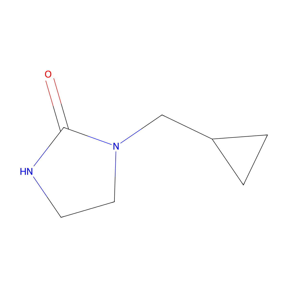 1-(Cyclopropylmethyl)imidazolidin-2-one molecular structure, CAS 1547046-72-9