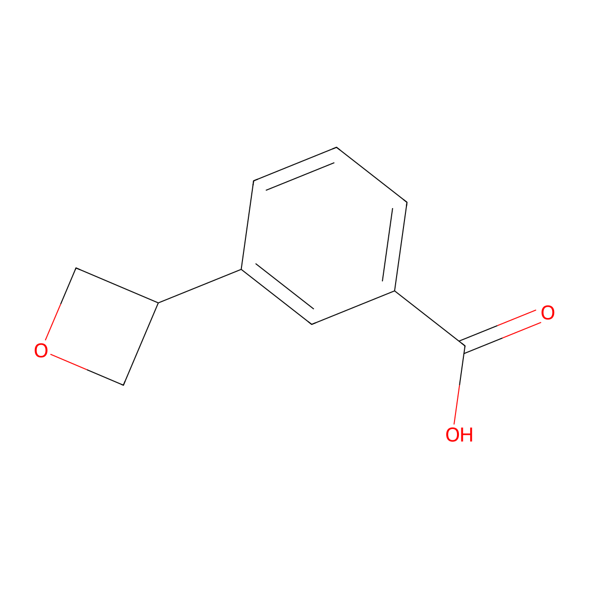 3-(Oxetan-3-yl)benzoic acid molecular structure, CAS 1547048-38-3