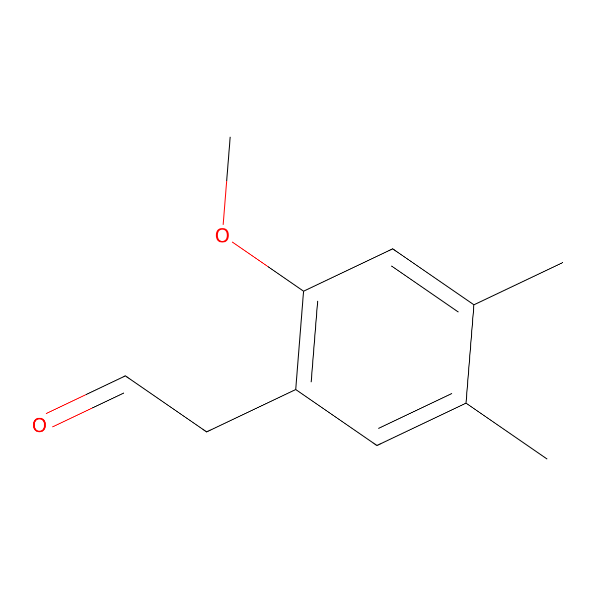 2-(2-Methoxy-4,5-dimethylphenyl)acetaldehyde molecular structure, CAS 1547048-40-7