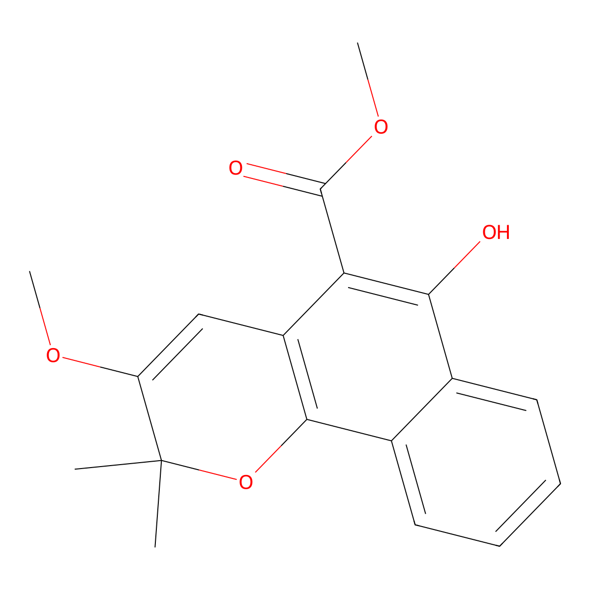 3-Methoxymollugin molecular structure, CAS 154706-44-2