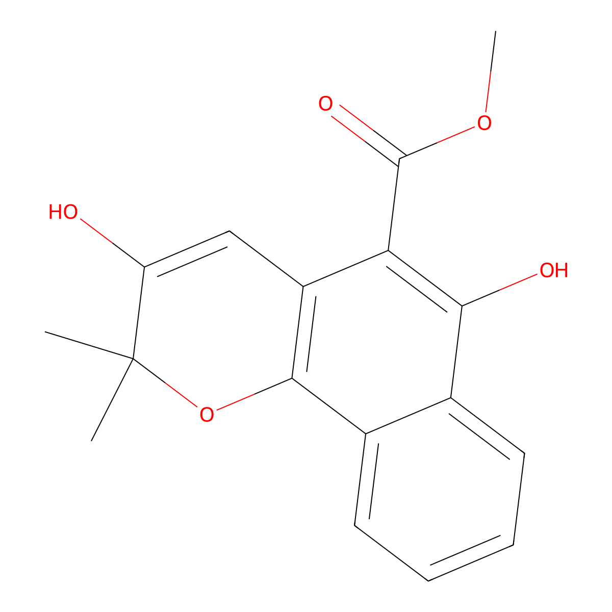 3-Hydroxymollugin molecular structure, CAS 154706-45-3