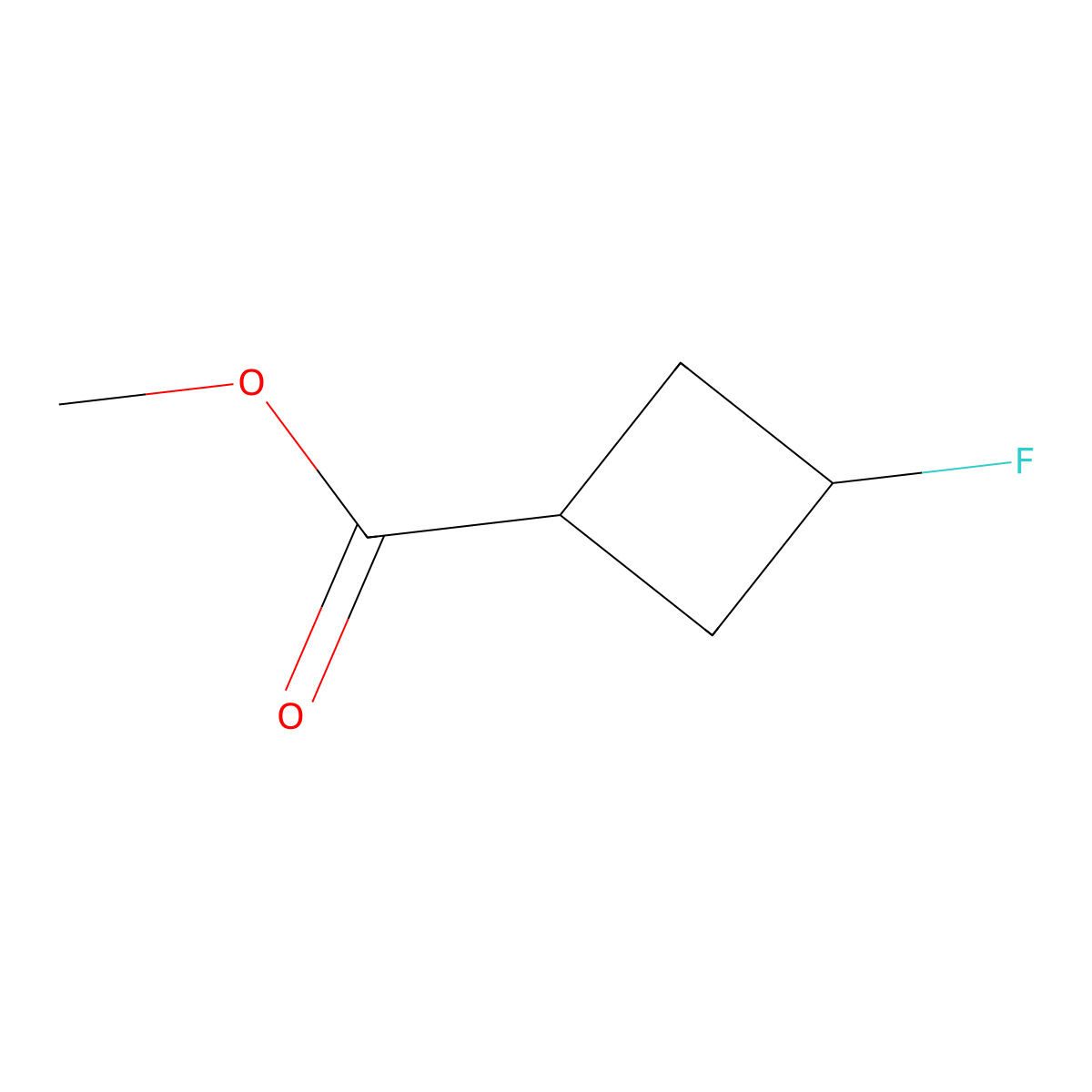 Methyl 3-fluorocyclobutane-1-carboxylate molecular structure, CAS 1547065-03-1
