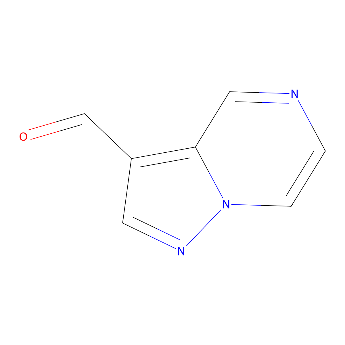 Pyrazolo[1,5-a]pyrazine-3-carbaldehyde molecular structure, CAS 1547067-96-8
