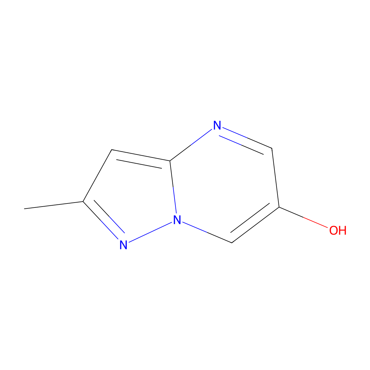 2-Methylpyrazolo[1,5-a]pyrimidin-6-ol molecular structure, CAS 1547068-01-8