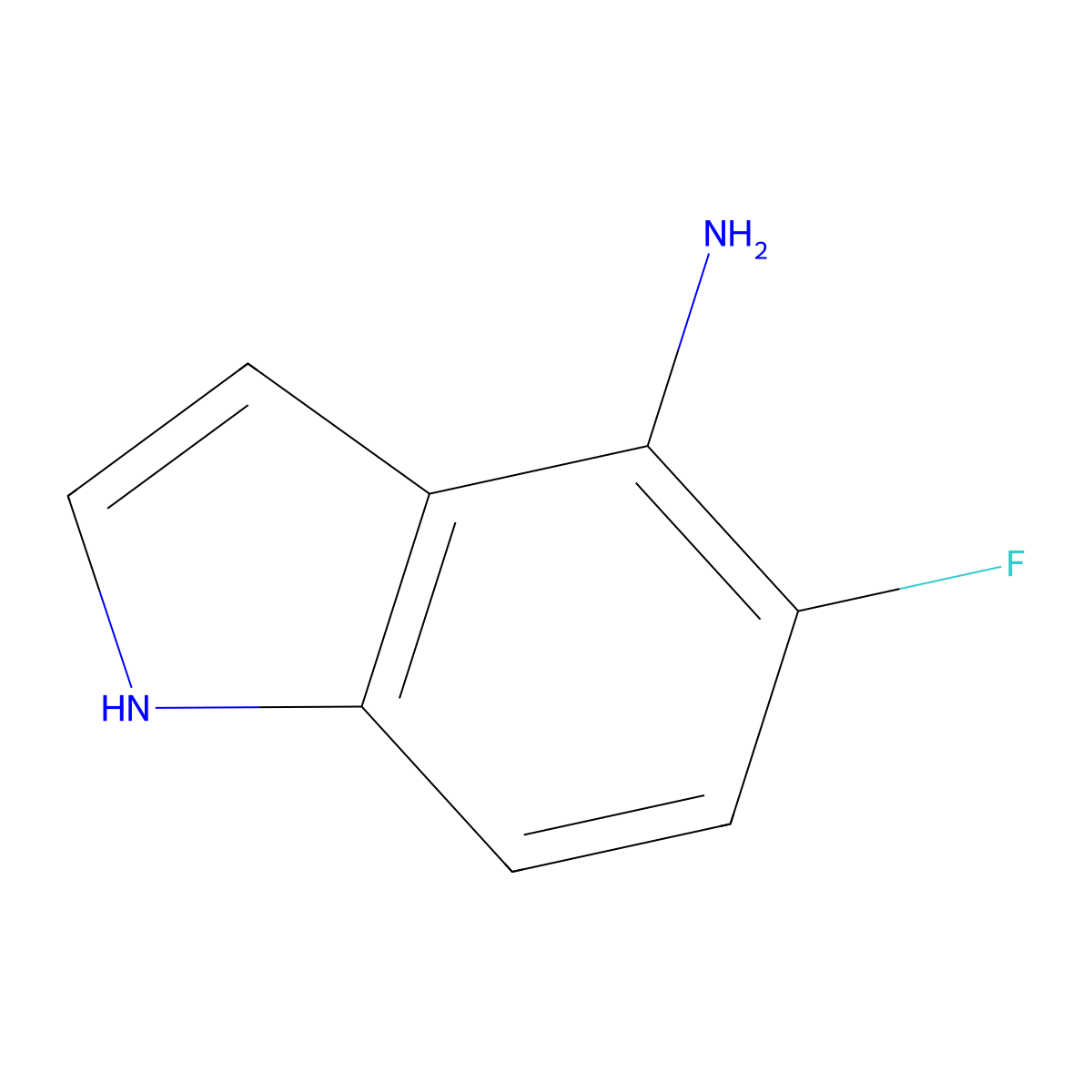 5-Fluoro-1H-indol-4-amine molecular structure, CAS 1547068-03-0
