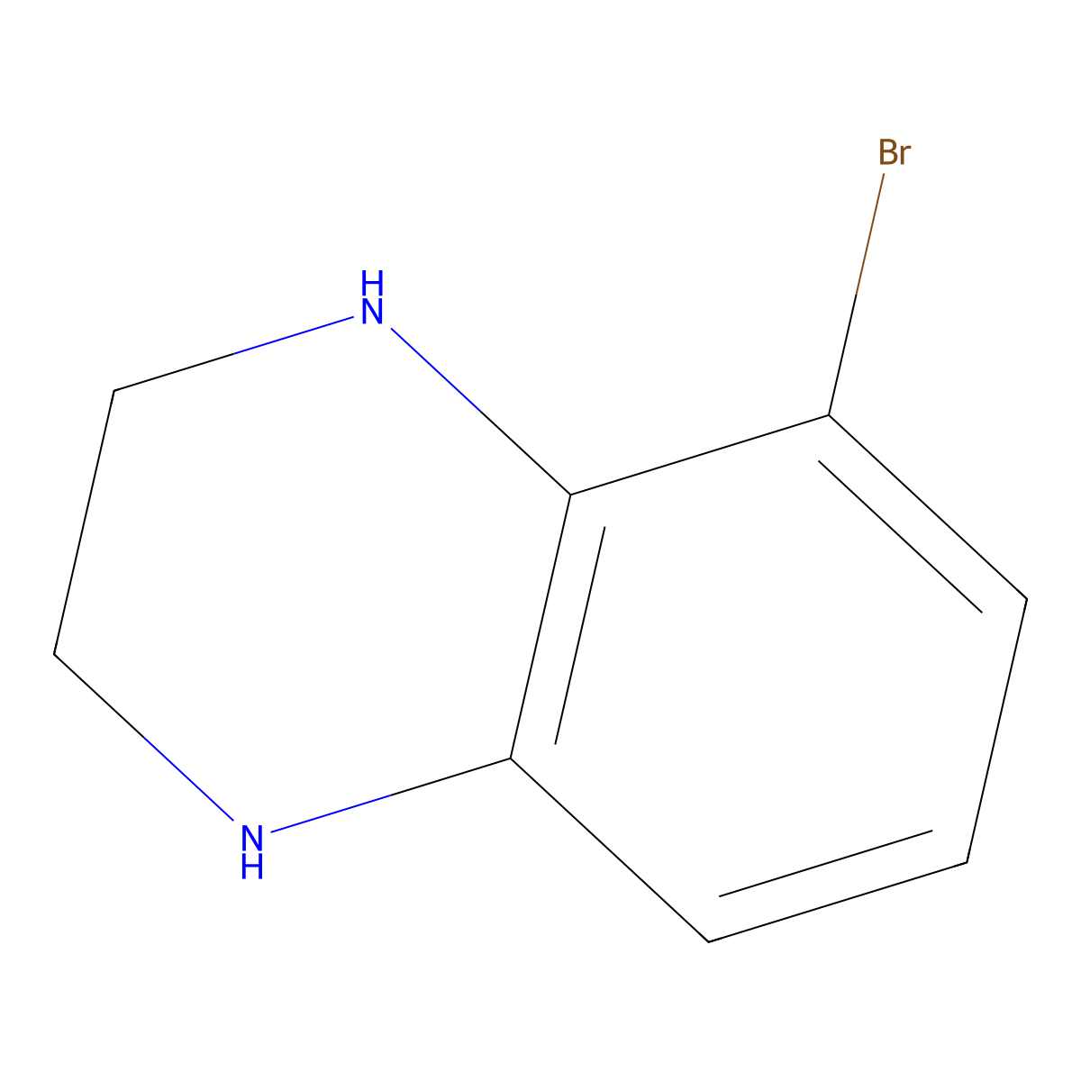 5-Bromo-1,2,3,4-tetrahydroquinoxaline molecular structure, CAS 1547071-91-9