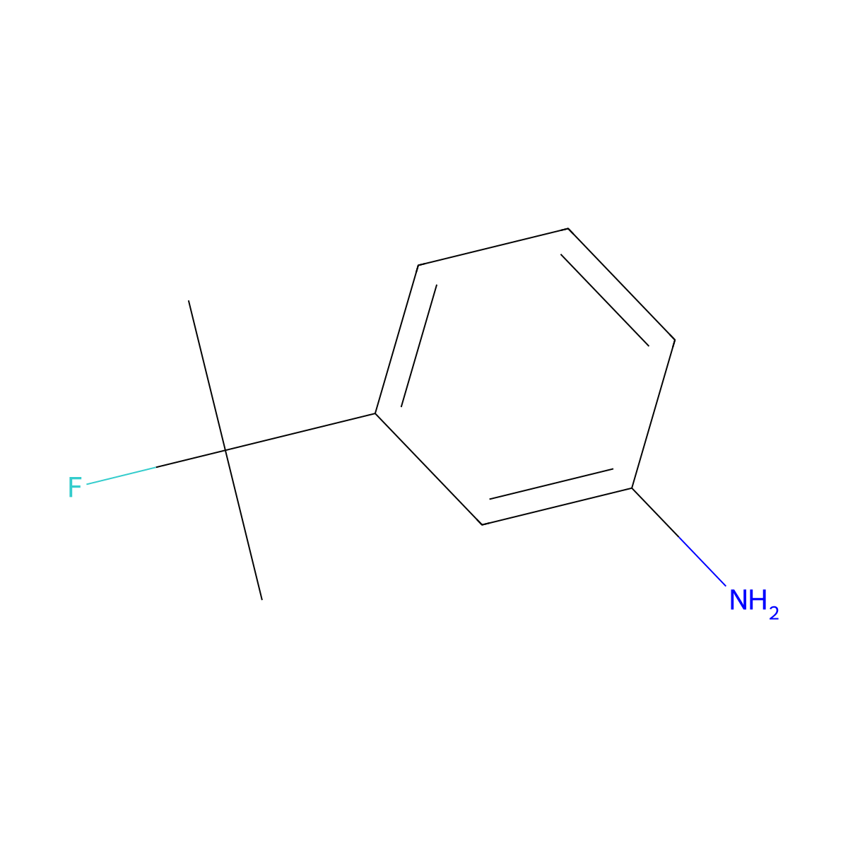 3-(2-Fluoropropan-2-YL)aniline molecular structure, CAS 1547076-59-4
