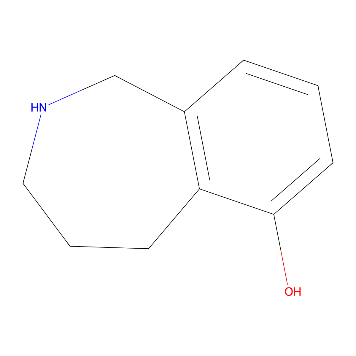 2,3,4,5-tetrahydro-1H-2-benzazepin-6-ol molecular structure, CAS 1547084-38-7