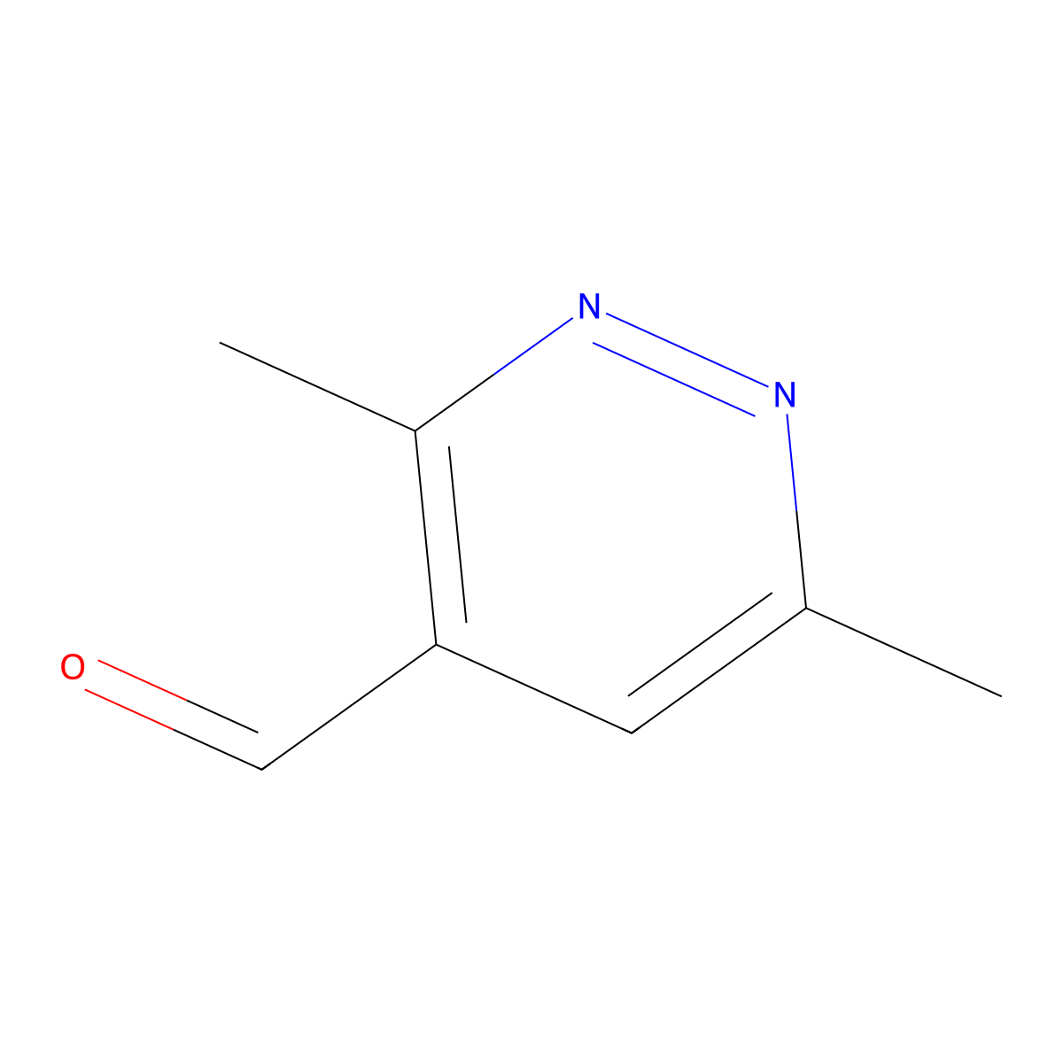 3,6-Dimethylpyridazine-4-carbaldehyde molecular structure, CAS 1547091-17-7