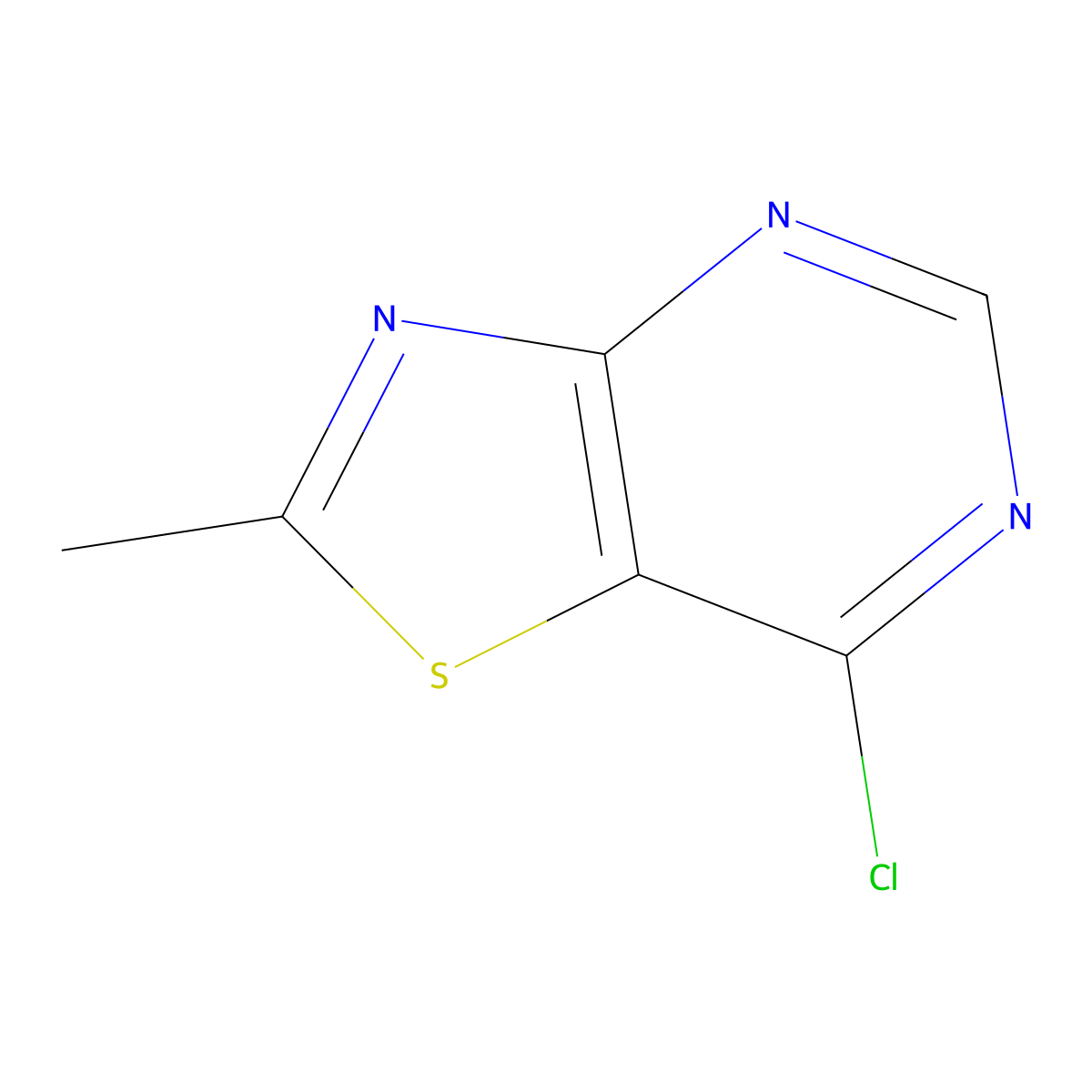 7-Chloro-2-methylthiazolo[4,5-d]pyrimidine molecular structure, CAS 1547119-22-1