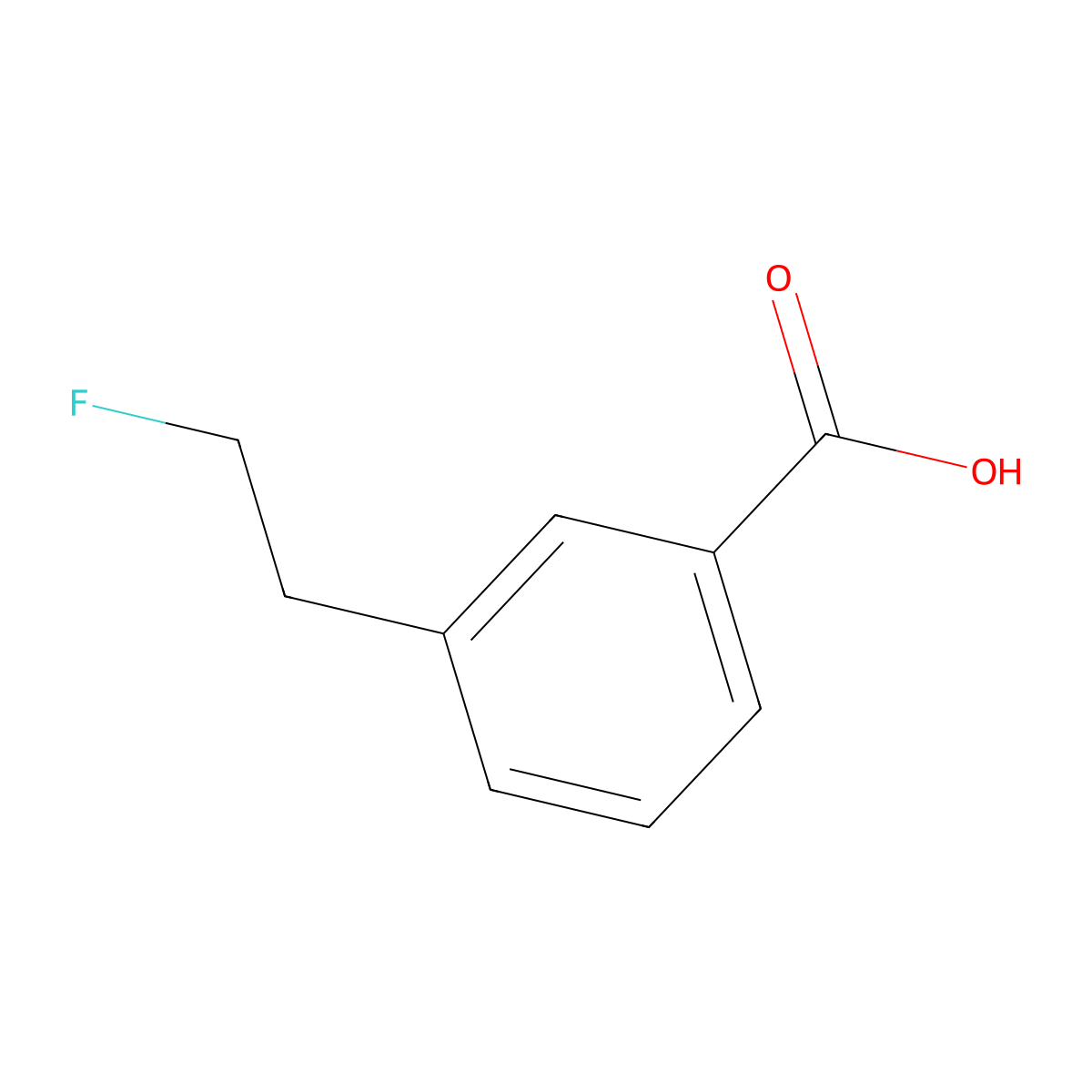 3-(2-Fluoroethyl)benzoic acid molecular structure, CAS 1547145-78-7