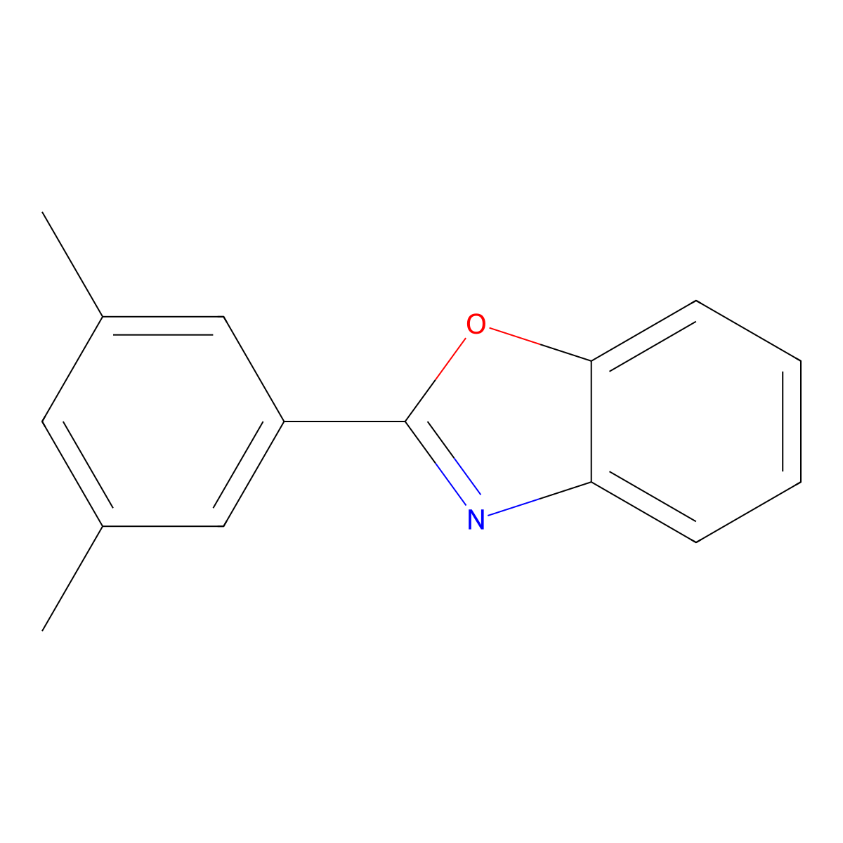 2-(3,5-Dimethylphenyl)-1,3-benzoxazole molecular structure, CAS 154715-81-8