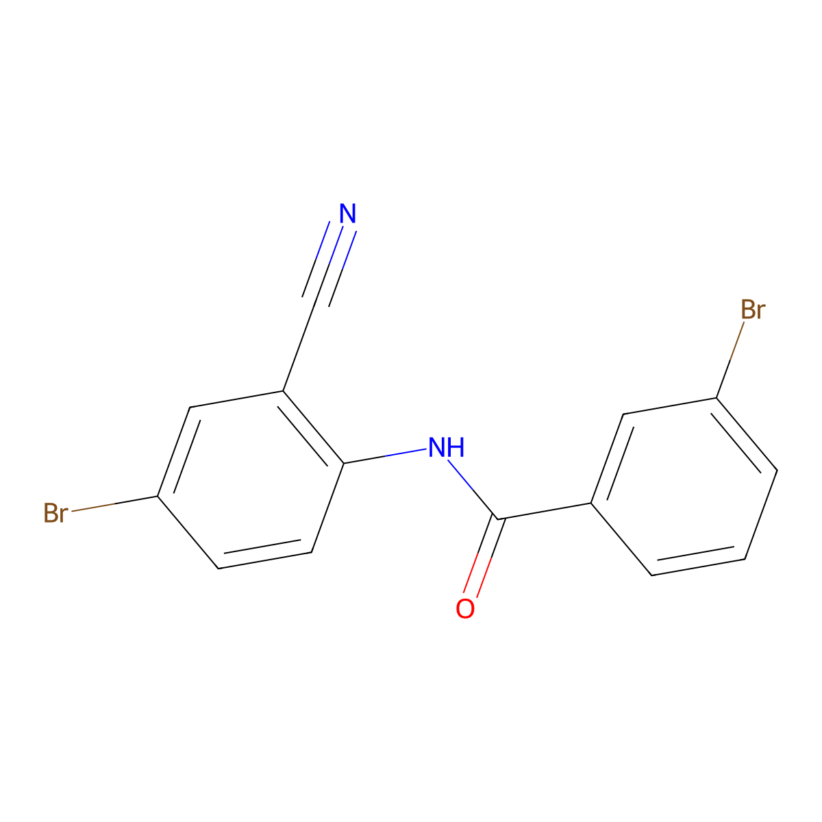 3-Bromo-N-(4-bromo-2-cyanophenyl)benzamide molecular structure, CAS 1547234-53-6
