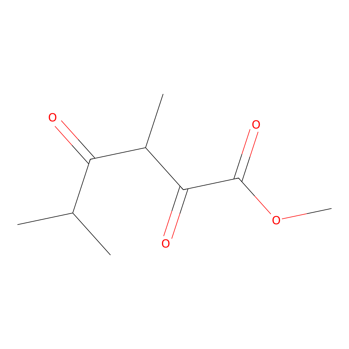 Methyl 3,5-dimethyl-2,4-dioxohexanoate molecular structure, CAS 1547268-71-2
