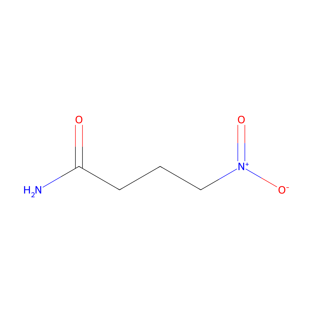 Butyramide, 4-nitro- molecular structure, CAS 15473-27-5