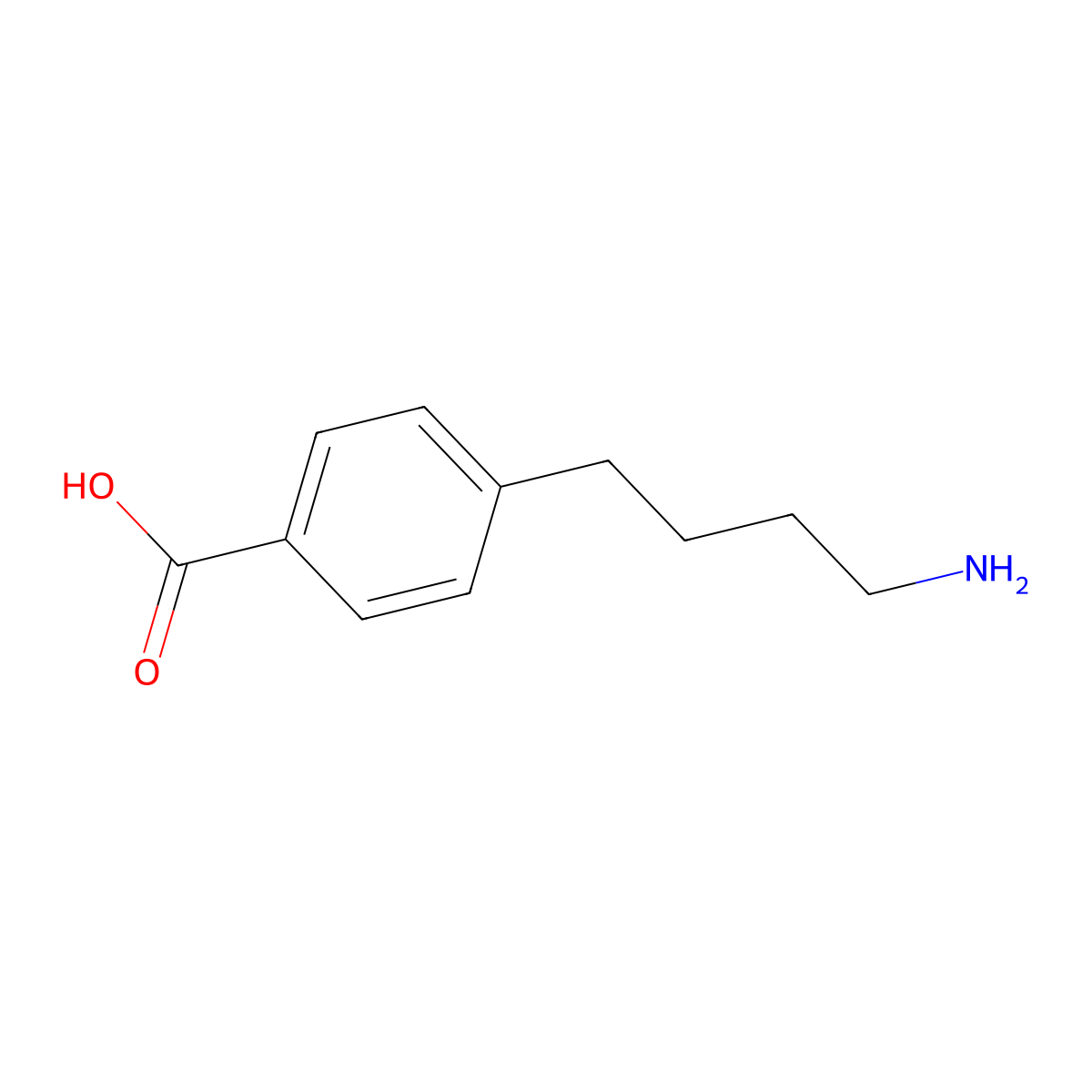 4-(4-Aminobutyl)benzoic acid molecular structure, CAS 15473-90-2