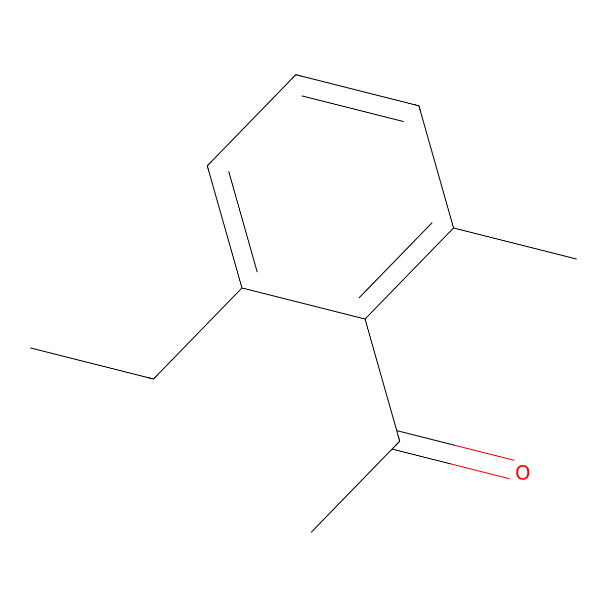 1-(2-Ethyl-6-methylphenyl)ethanone molecular structure, CAS 154735-88-3