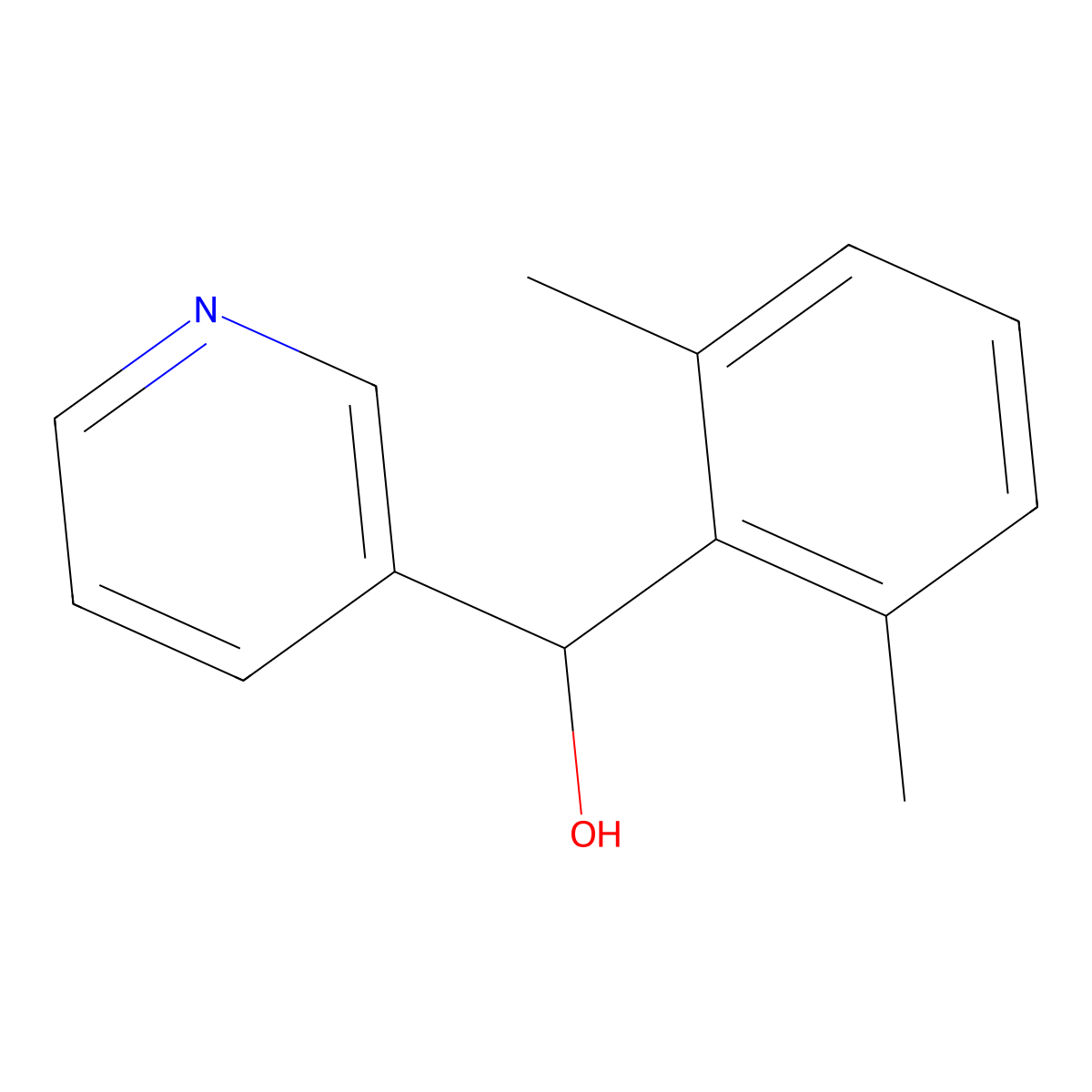 alpha-(2,6-Dimethylphenyl)-3-pyridinemethanol molecular structure, CAS 1547379-87-2