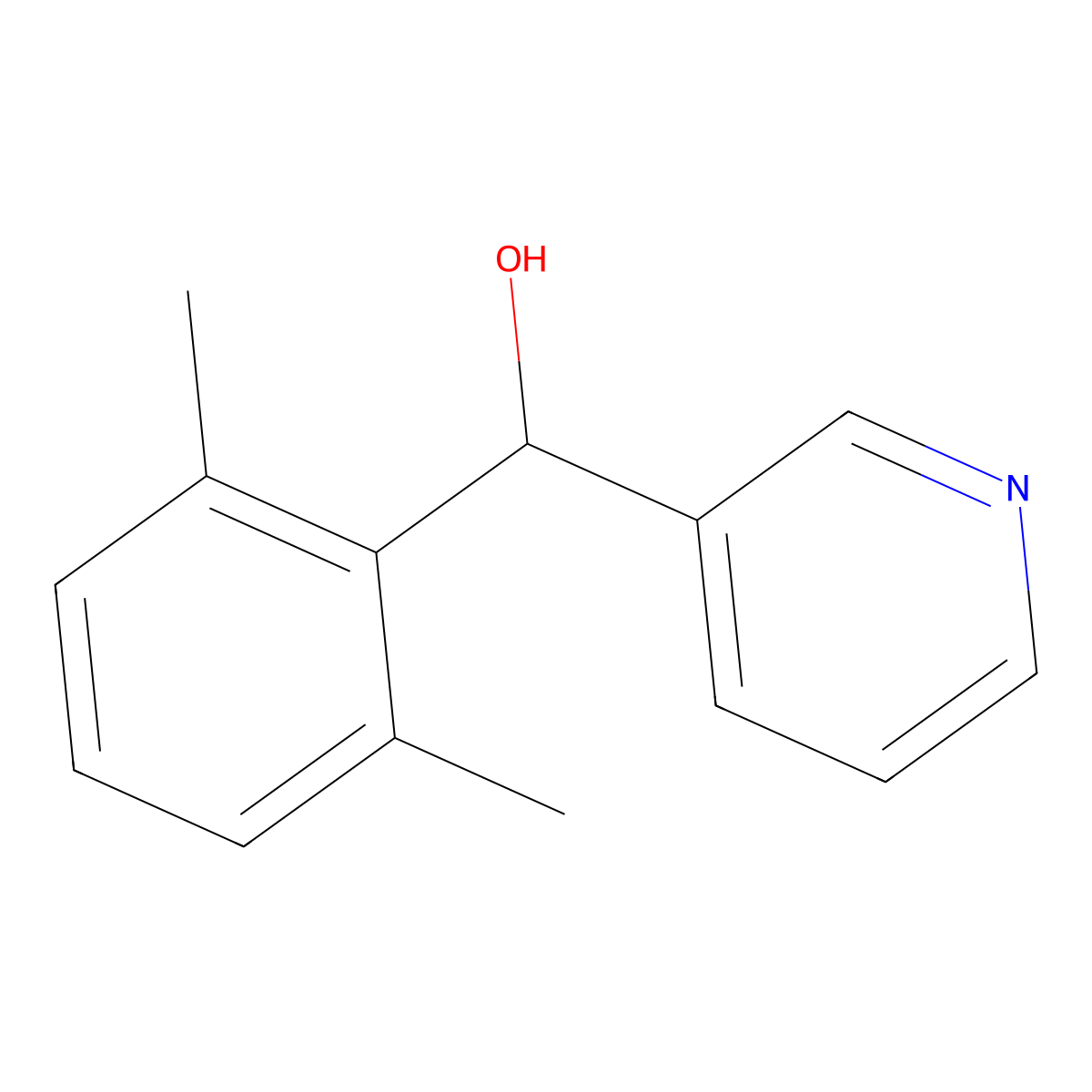 alpha-(2,6-Dimethylphenyl)-3-pyridinemethanol molecular structure, CAS 1547379-87-2