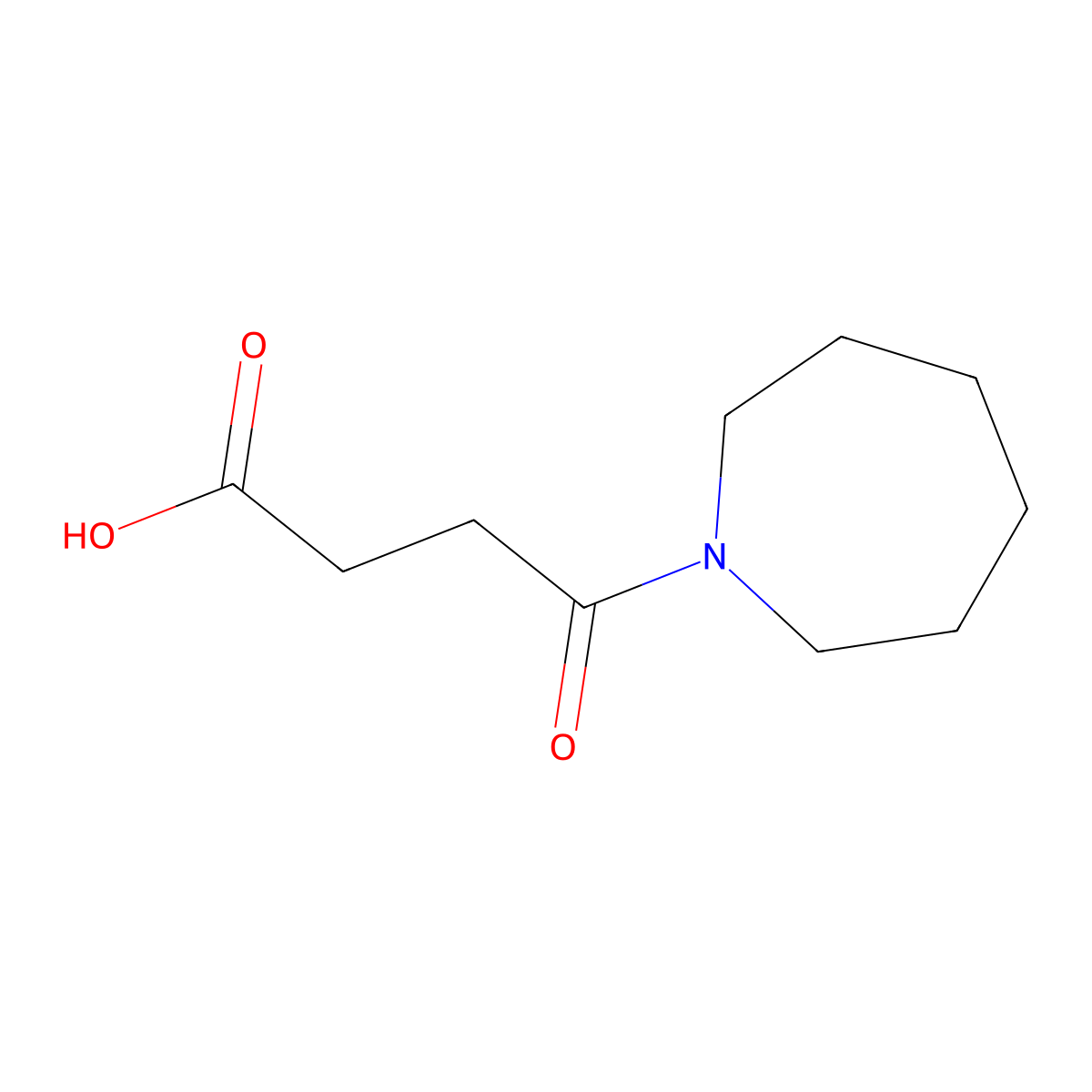4-(Azepan-1-yl)-4-oxobutanoic acid molecular structure, CAS 154740-93-9
