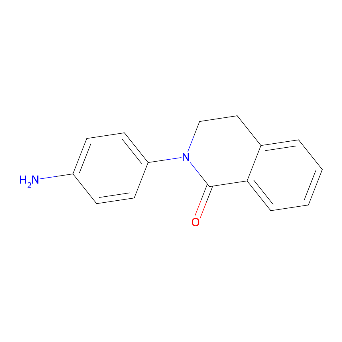 2-(4-Aminophenyl)-3,4-dihydroisoquinolin-1-one molecular structure, CAS 1547420-50-7