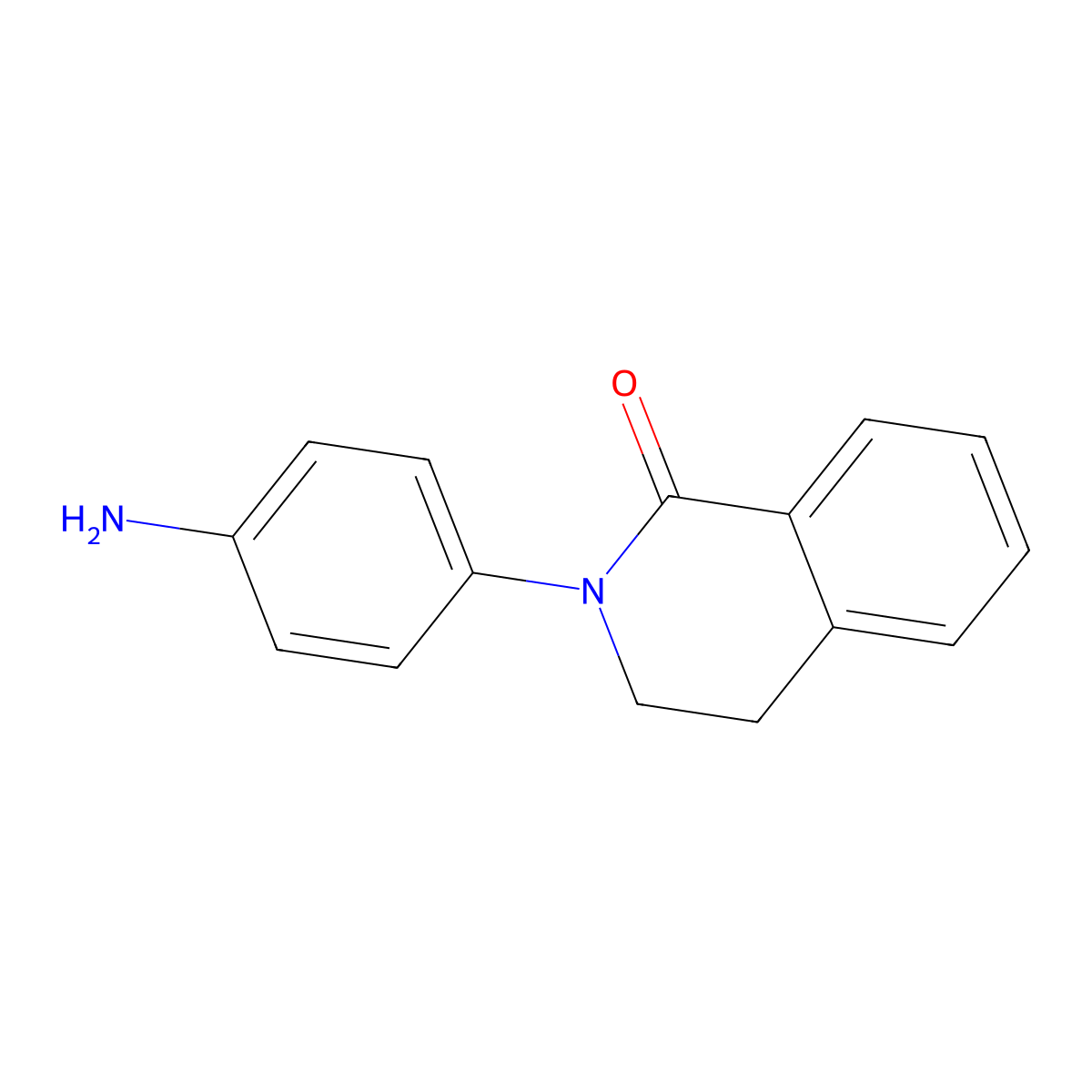 2-(4-Aminophenyl)-3,4-dihydroisoquinolin-1-one molecular structure, CAS 1547420-50-7