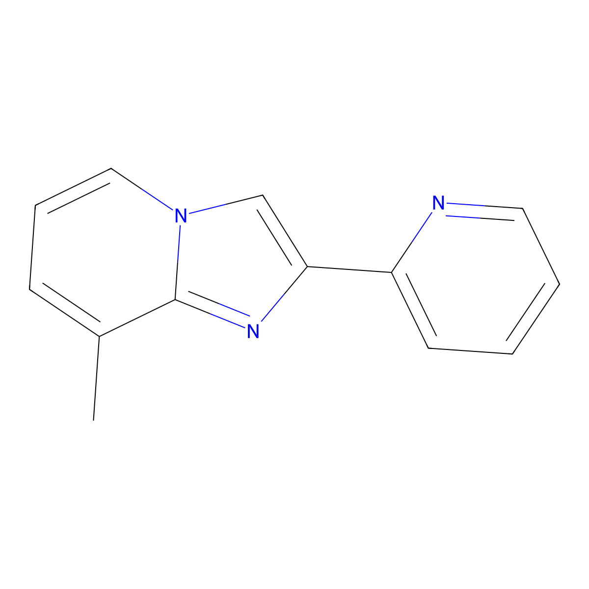 2-{8-Methylimidazo[1,2-a]pyridin-2-yl}pyridine molecular structure, CAS 1547439-43-9