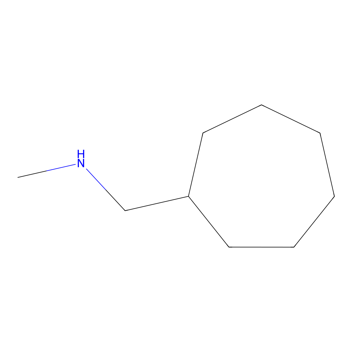 Cycloheptylmethyl-methyl-amine molecular structure, CAS 154747-94-1
