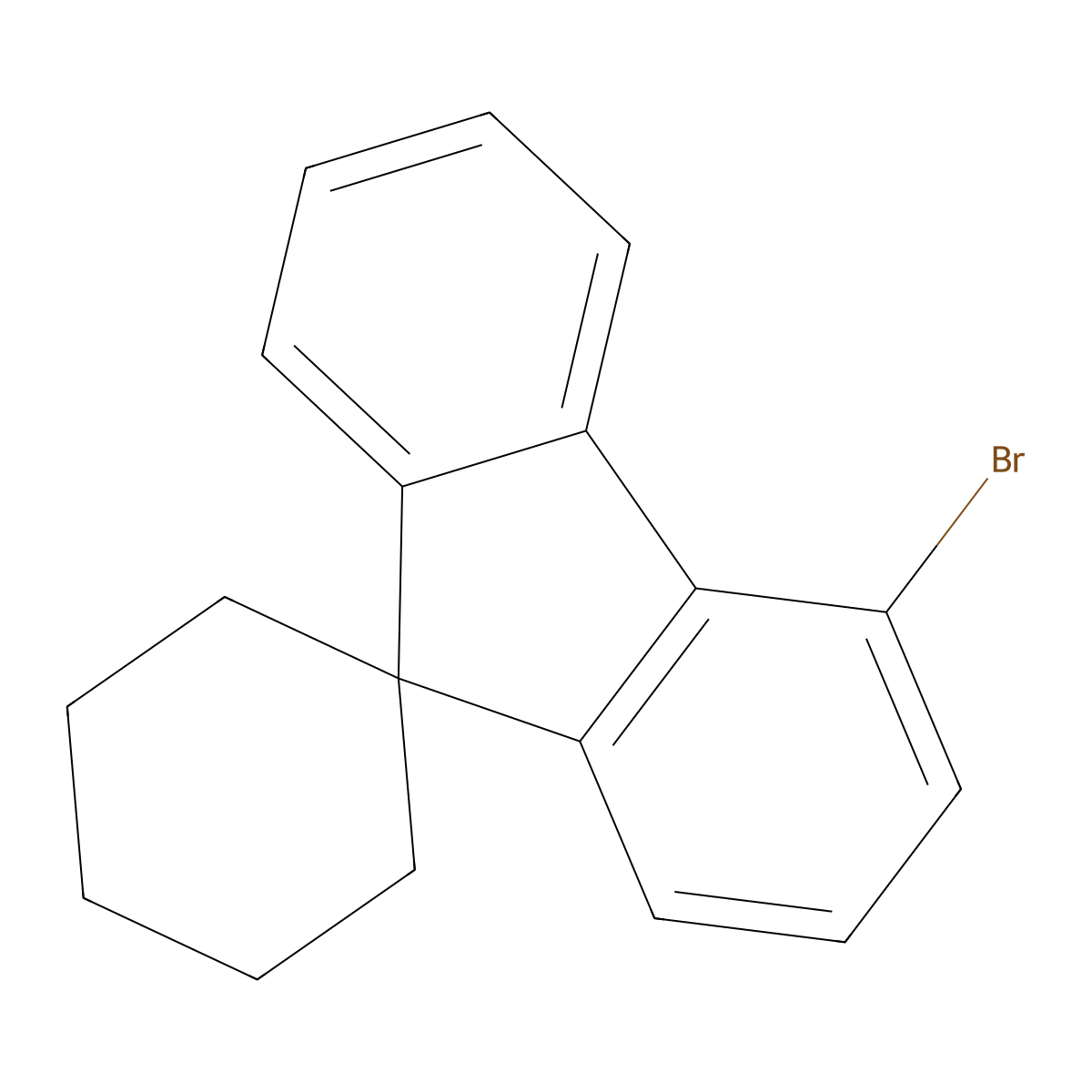 4'-Bromospiro[cyclohexane-1,9'-fluorene] molecular structure, CAS 1547491-57-5