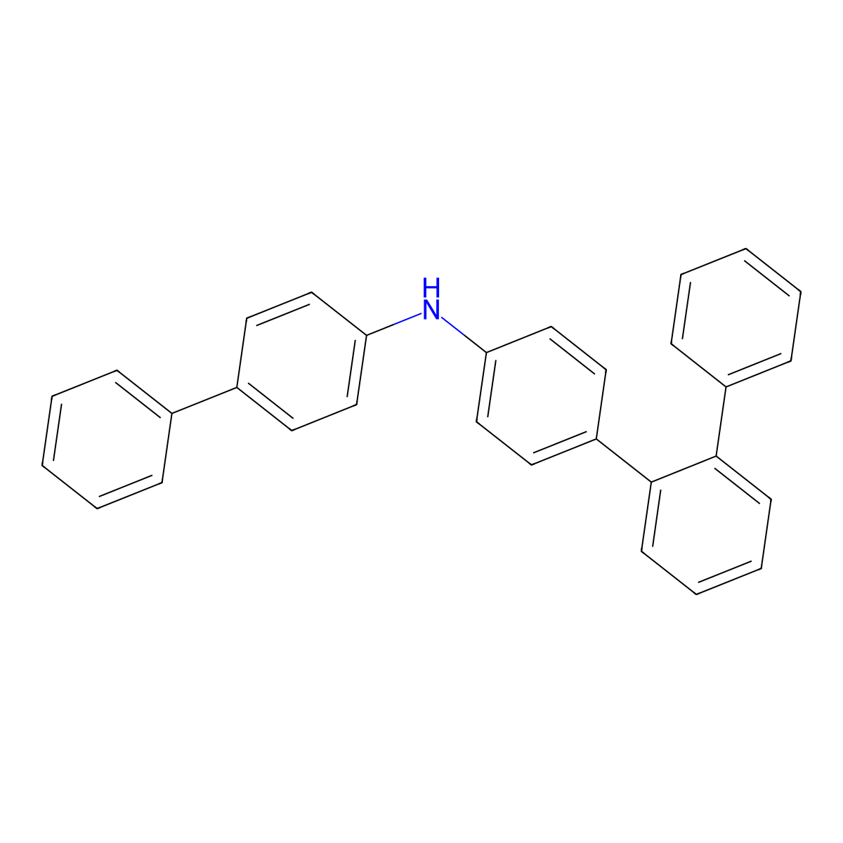 N-([1,1'-Biphenyl]-4-yl)-[1,1':2',1''-terphenyl]-4-amine molecular structure, CAS 1547491-61-1