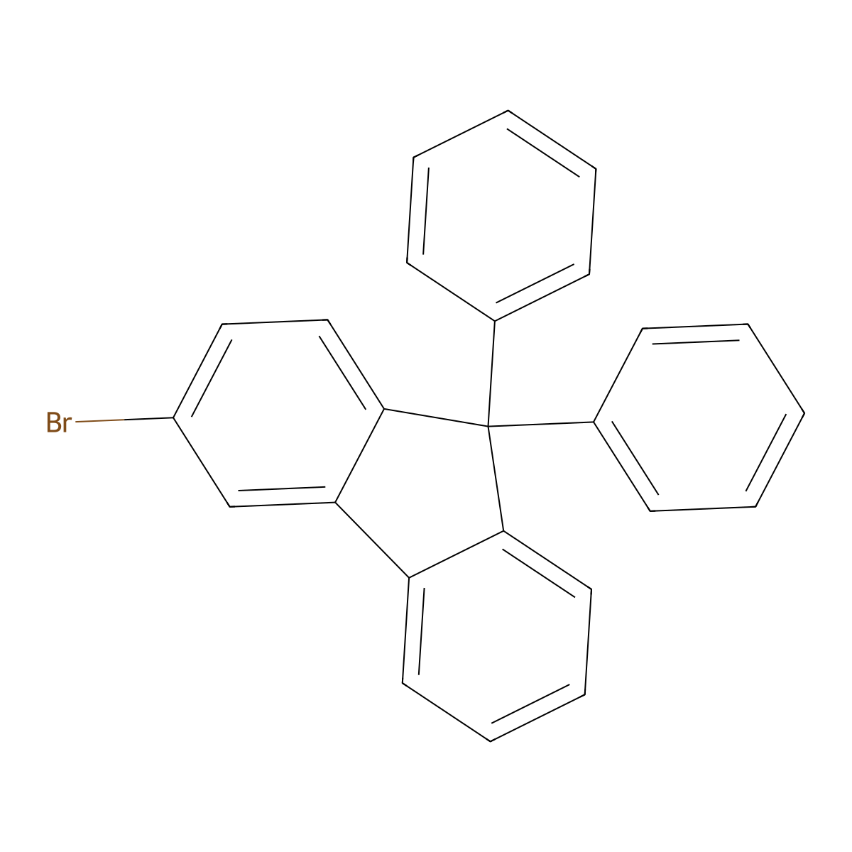 3-Bromo-9,9-diphenyl-9H-fluorene molecular structure, CAS 1547491-70-2